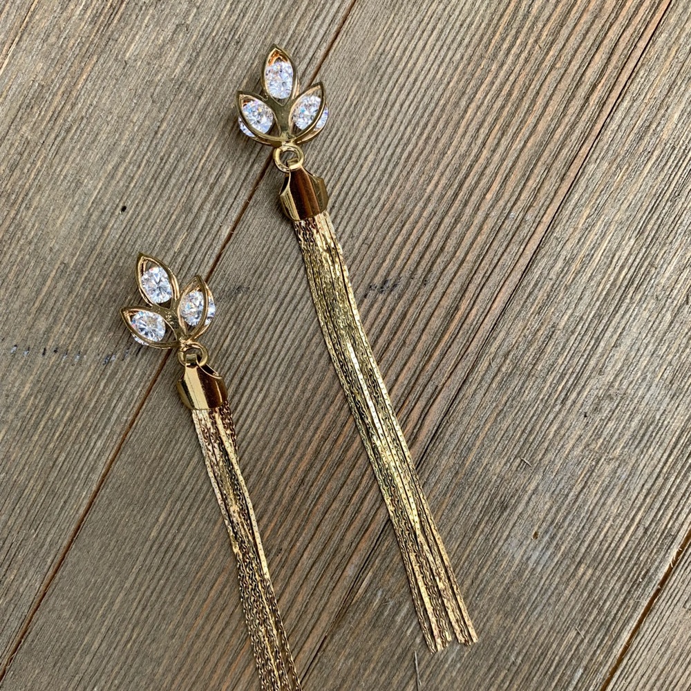 Chain Tassel Peddle Earrings